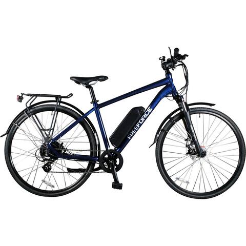 FreeForce The Fairmount 20-in. Electric Commuter Bike with Thumb Throttle and Pedal Assist in Navy - 20-inch