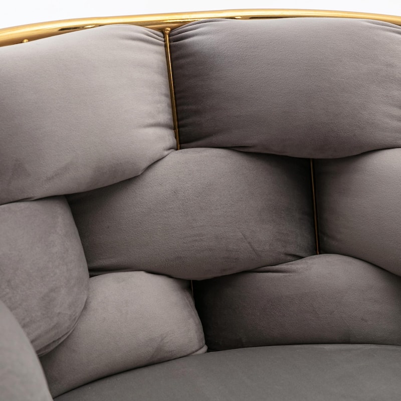 Modern Luxury Velvet Single Sofa Chair, Set of 2