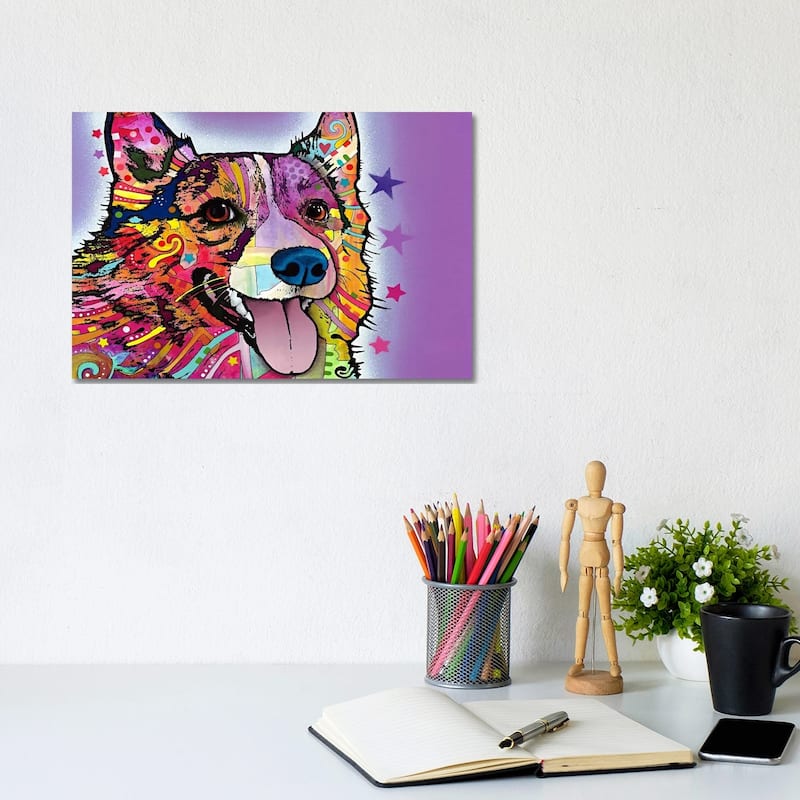 iCanvas "Corgi" by Dean Russo Canvas Print - 8x12x0.75
