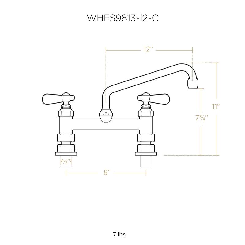 Whitehaus Collection Wall Mount Utility Faucet