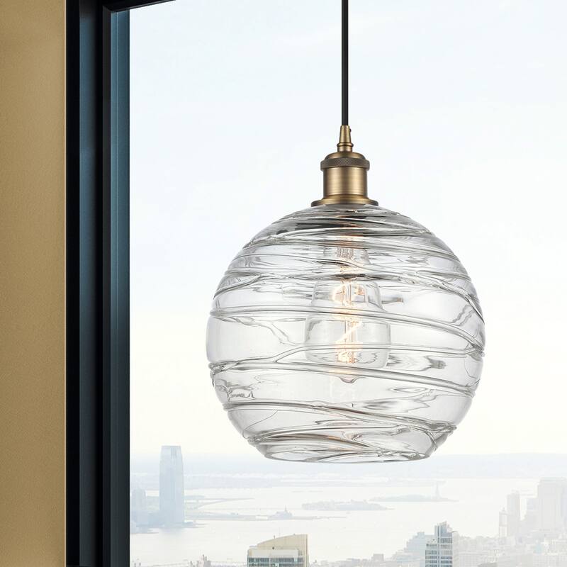 Innovations Lighting Ballston Athens Deco Swirl - 1 Light 10" Cord Hung Mini Pendant