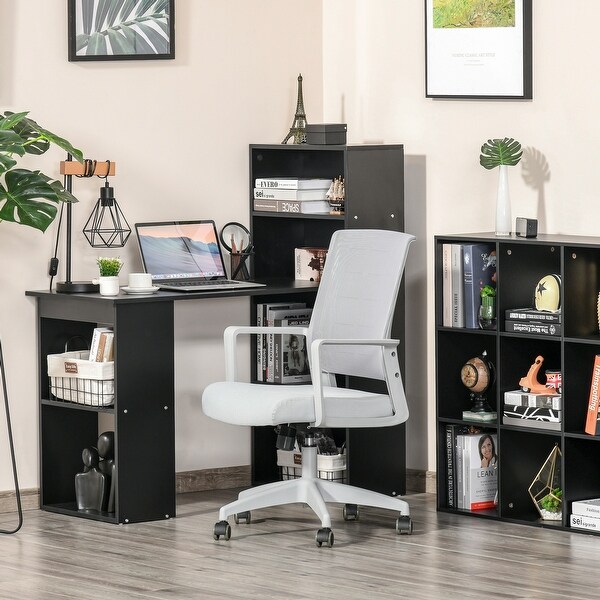 Vinsetto Mesh Home Office Chair Swivel Desk Task Computer Chair