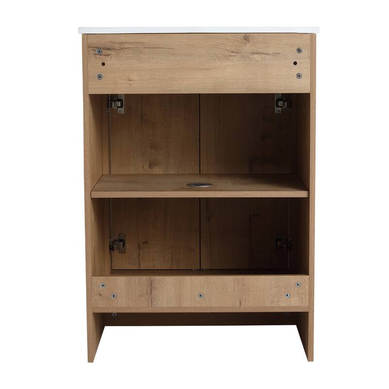 Bathroom Vanity With Sink In 24/30/36 Inch, Freestanding Bathroom Vanity With Soft Close Door and Adjustable Shelf