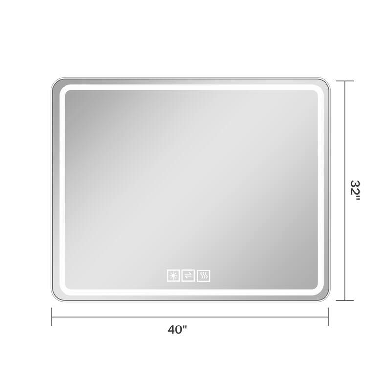 Bathroom Mirror with LED Lights