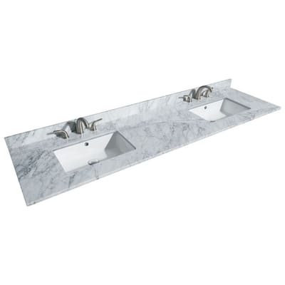 Wyndham Collection 80" Double Vanity Top with Undermount Rectangular