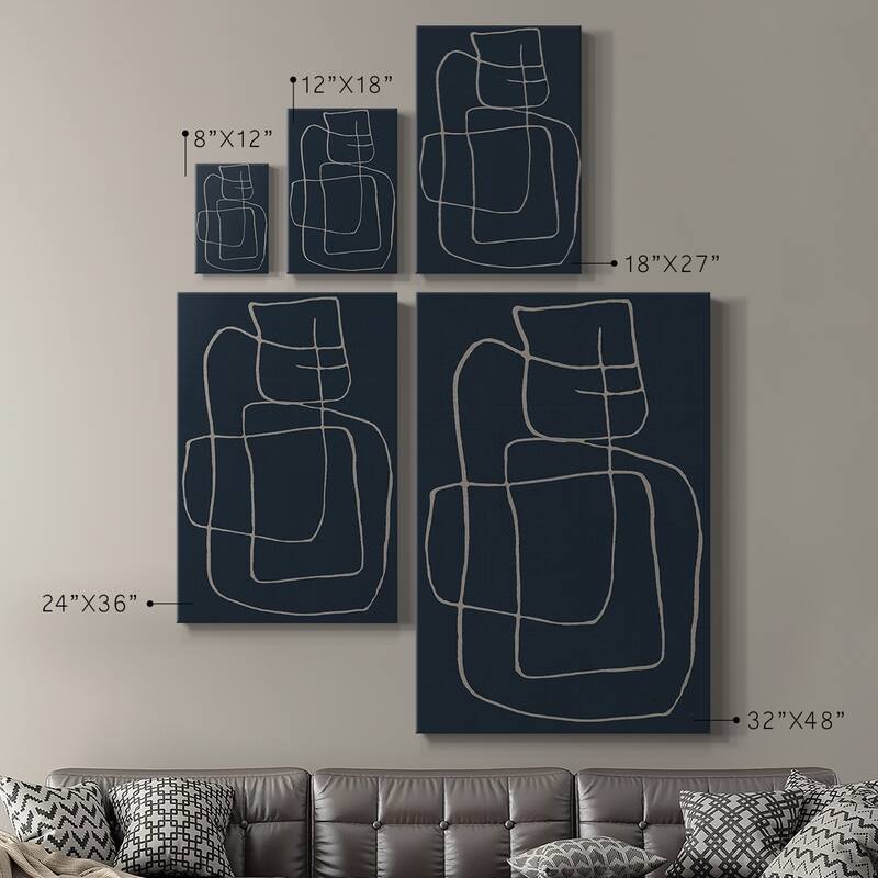 Shapes and Night Sky II Premium Gallery Wrapped Canvas - Ready to Hang