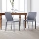 preview thumbnail 2 of 38, Porthos Home Fei Dining Chairs Set of 2, Bridle Leather and Steel