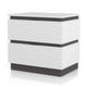 preview thumbnail 15 of 15, Furniture of America Conjira Modern 2-Piece White Wood Storage Bed and Nightstand Set