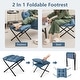 preview thumbnail 9 of 28, Gymax Lazy Sofa Chair Accent Leisure Armchair with Folding Footrest &