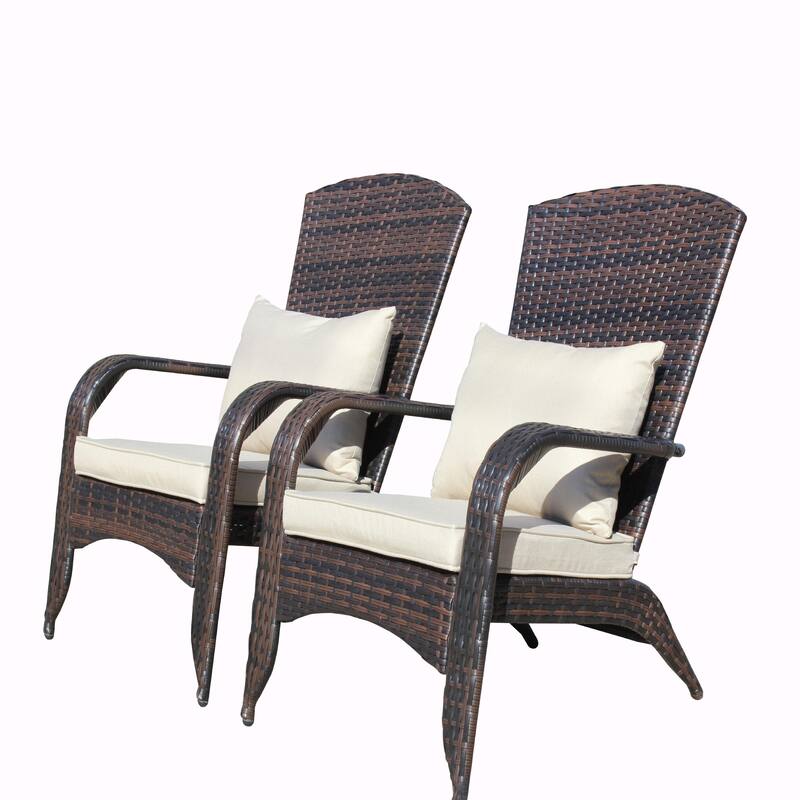 Rattan Outdoor Lounge Chairs with Cushions - Durable & Comfortable