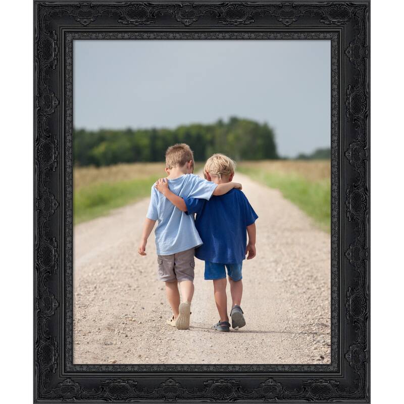 Filigree Picture Frame, Photo Frame - 16x20 - Filigree Gloss Black