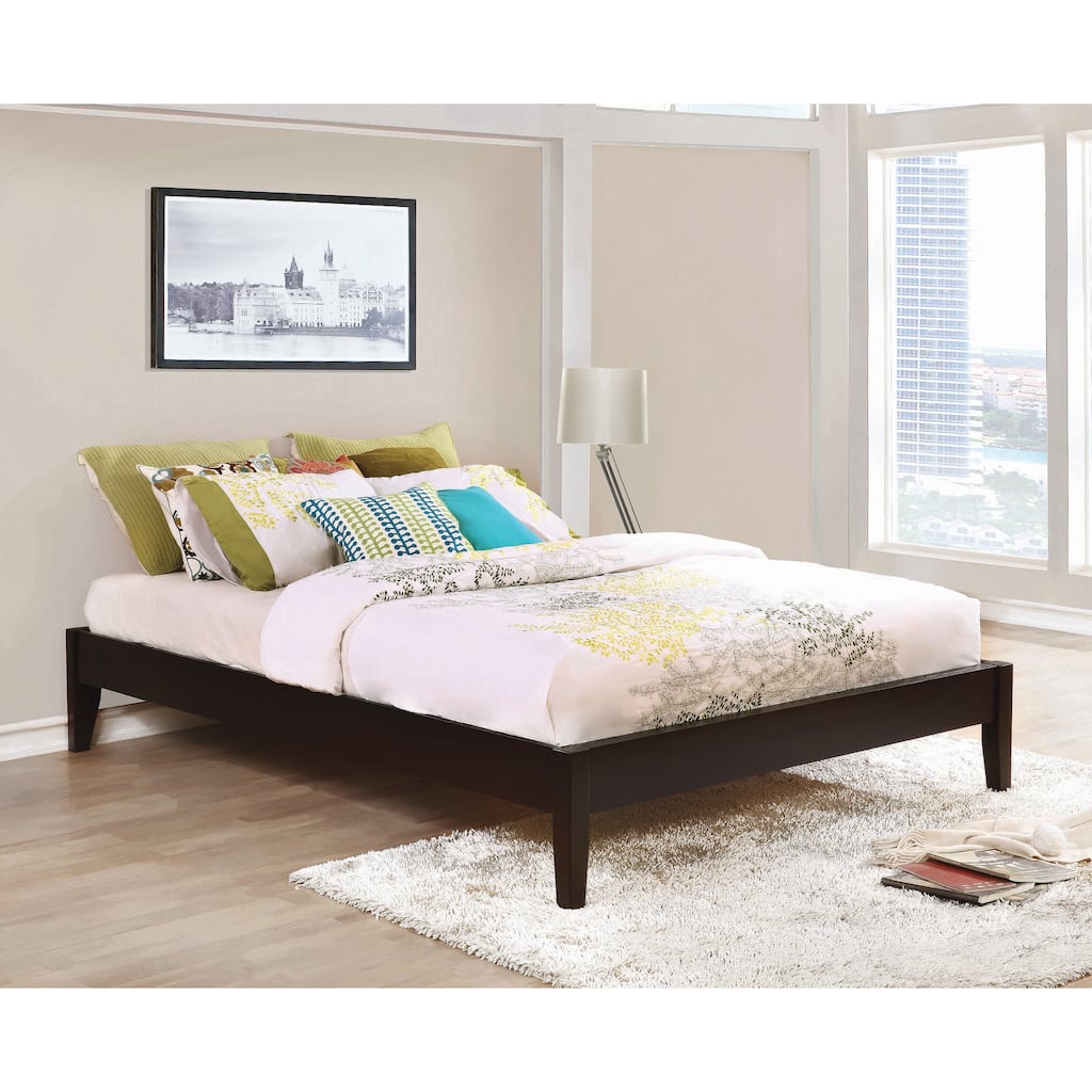 Redmond Contemporary Cappuccino Platform Bed