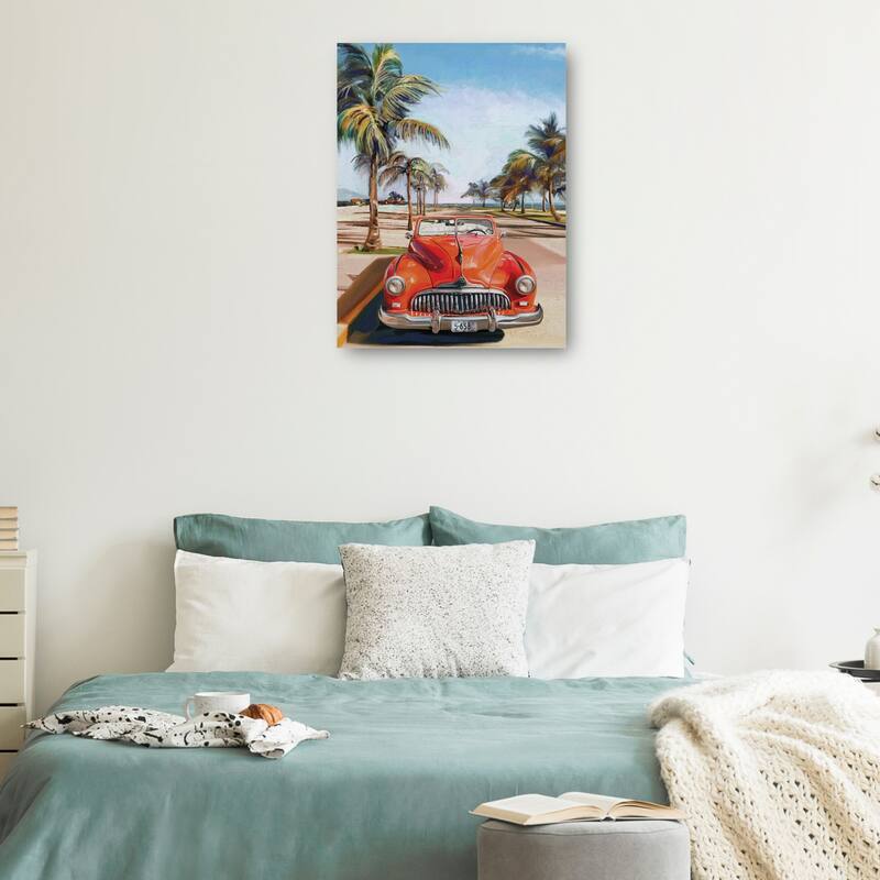 Retro Beach Day I By Studio Arts Canvas Art Print