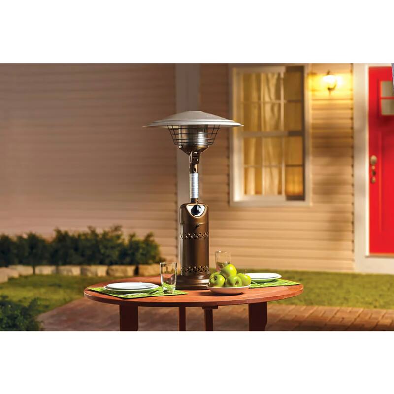 Living Accents 46000 BTU Propane Steel Freestanding Patio Heater 250 sq. ft.