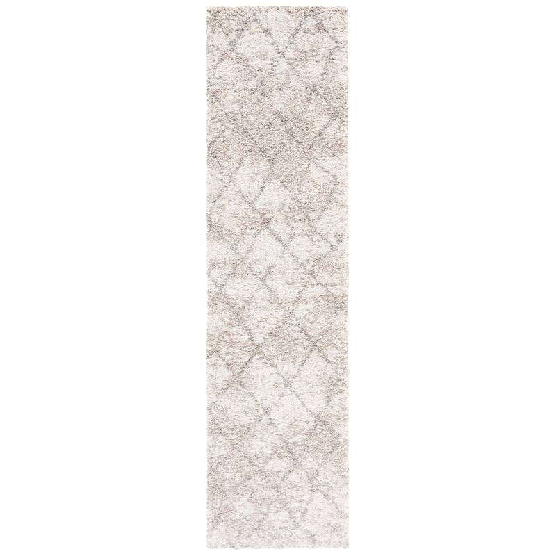 SAFAVIEH Berber Shag Toyo Light Grey/Cream Rug