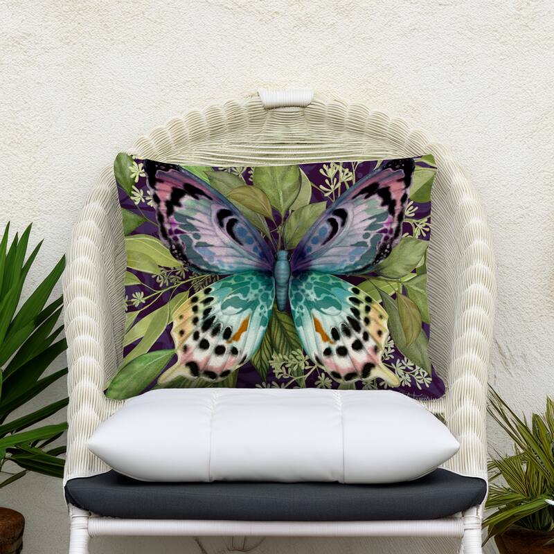 Magnolia Casual Outdoor Pillow Mystic Butterfly 19x24