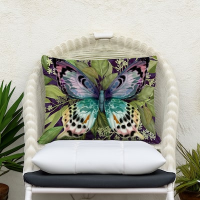 Magnolia Casual Outdoor Pillow Mystic Butterfly 19x24