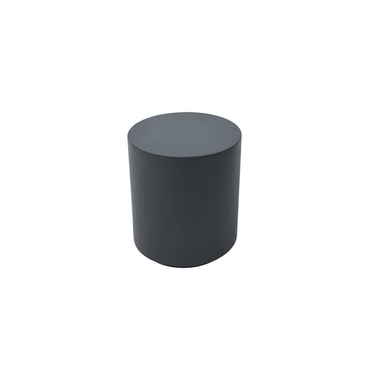 Elementi Home Rome Concrete Side Table - 17.7 X 17.7 X 20.3 - Slate Black