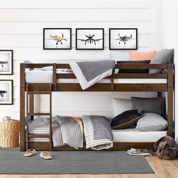 Avenue Greene Nola Mocha Twin Floor Bunk Bed. Opens flyout.