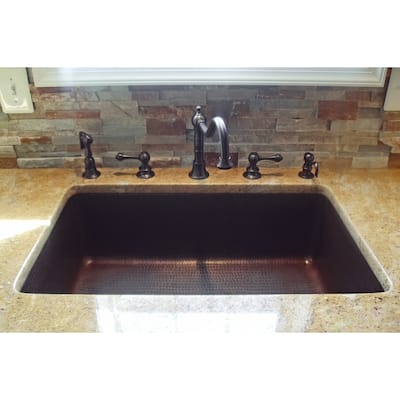 30-in Hammered Copper Single Basin Kitchen Sink (KSDB30199)