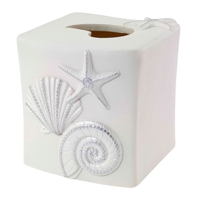 Avanti Linens Sequin Shells Tissue Cover - Ivory - Tissue Cover