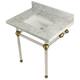 Option Carrara Marble / Satin Brass