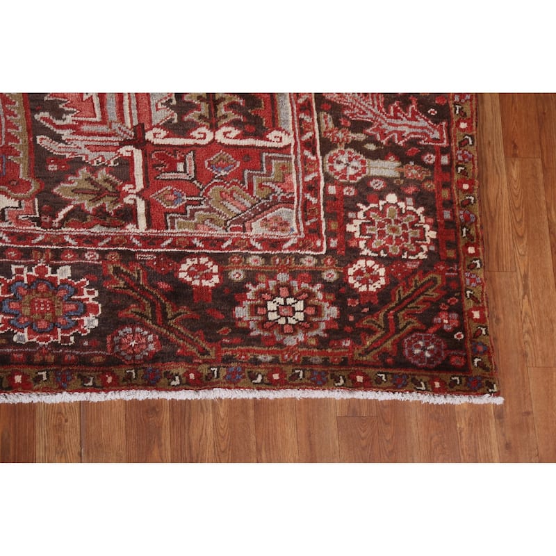 Vegetable Dye Heriz Persian Living Room Area Rug Wool Hand-knotted - 9'6" x 12'10"