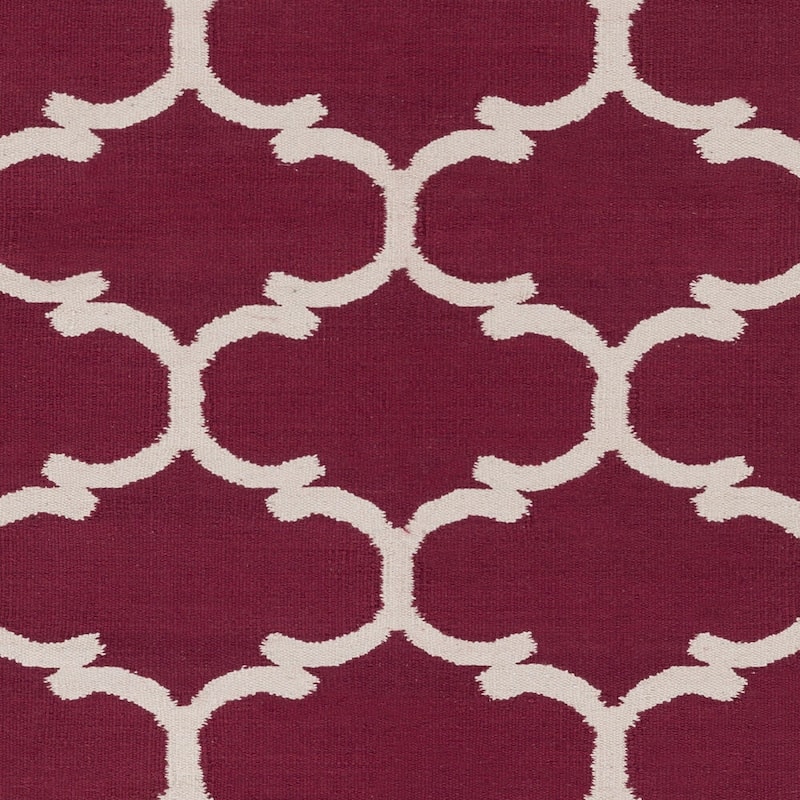 Flatweave Colne Moroccan Trellis Cotton Area Rug