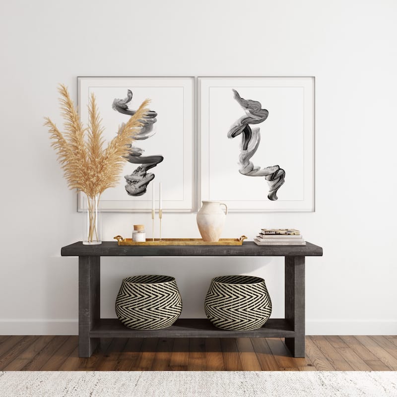 Classic Home Larson 68" Console Table - Black - Wood