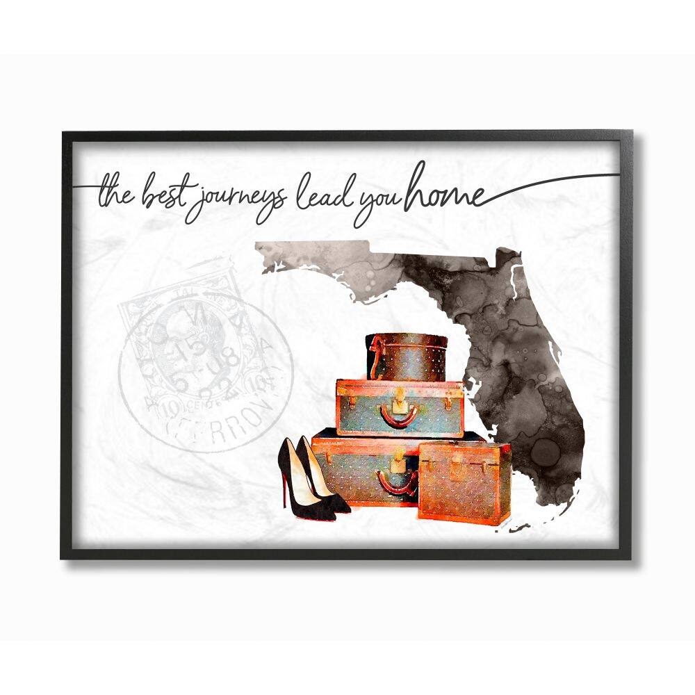 Stupell Florida State The Best Journeys Lead You Home Fashion, 11 x 14