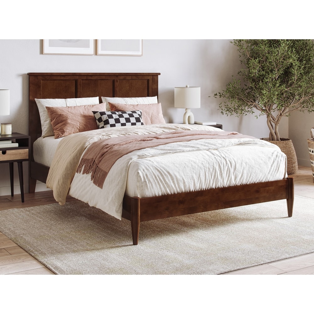 Charlotte Solid Wood Low Profile Platform Bed
