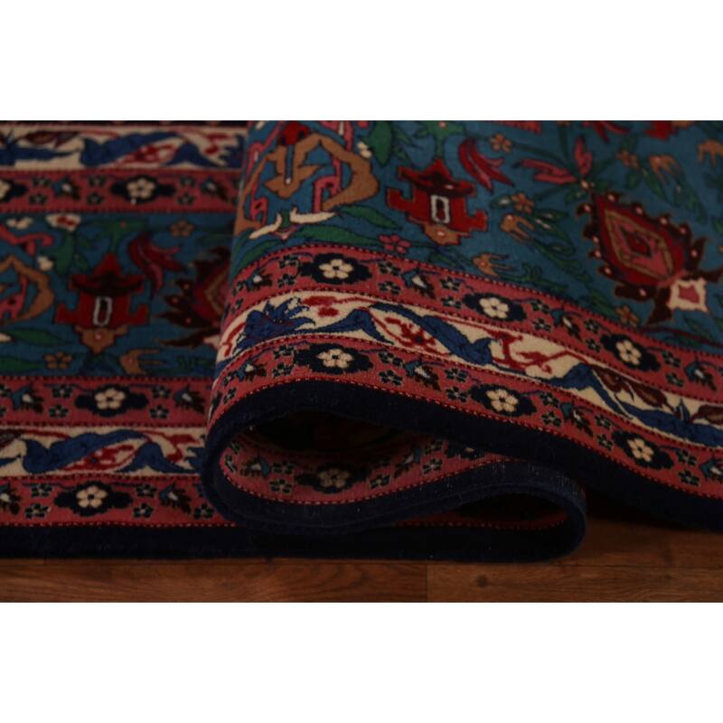 Vegetable Dye Tabriz Chinese Area Rug Handmade Wool Carpet - 9'3"x 12'1"
