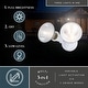 preview thumbnail 2 of 12, 2 Light Outdoor Security Flood Light with Adjustable Heads - Switch Controlled