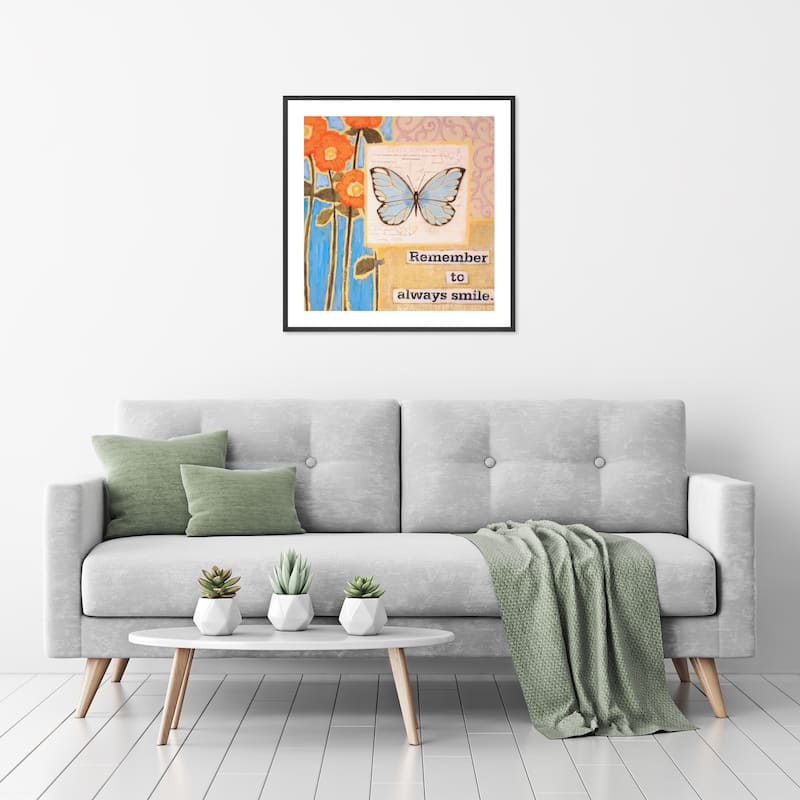 Happy Thoughts II Framed Print Wall Art by Norman Wyatt Jr.