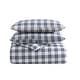 preview thumbnail 11 of 12, Eddie Bauer Basic Plaid Navy Cotton Percale Duvet Cover Set