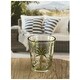 preview thumbnail 2 of 3, LeadingWare DOF Palm Tree Design Acrylic Drinking Glasses Set of 4 (15oz) - 4.88" W x 4.88" L x 4.5" H