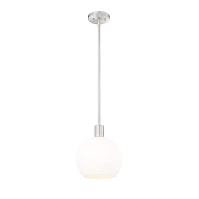 Margo 1 Light 9.75 inch Brushed Nickel Pendant Light.