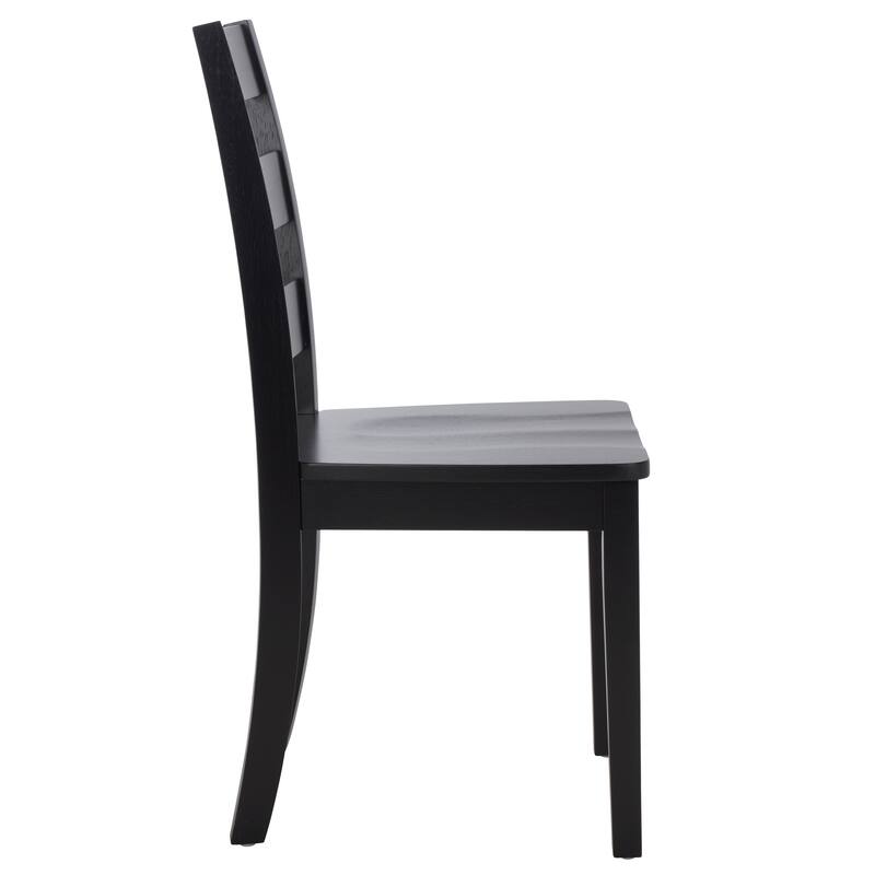SAFAVIEH Idabelle Farmhouse Ladder Back Dining Chair - 18.4" W x 19.9" L x 37" H - 18"W x 20"D x 37"H