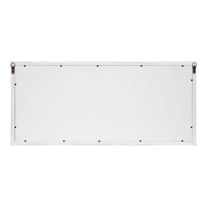 Kate and Laurel Jackson 10 Windowpane Wall Mirror with Shelf - 18x40