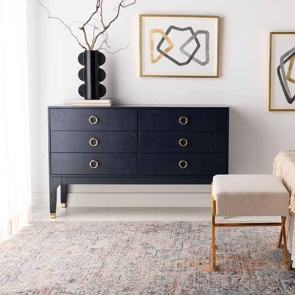 Safavieh Couture Lorna 6 Drawer Contemporary Dresser. Opens flyout.