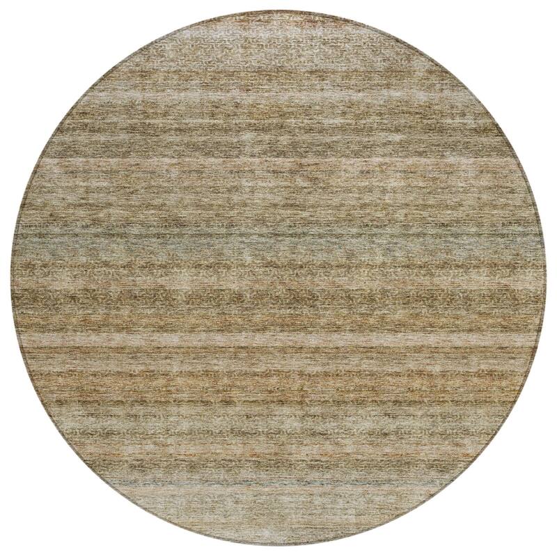 HomeRoots Striped Transitional Rectangle Outdoor Rug