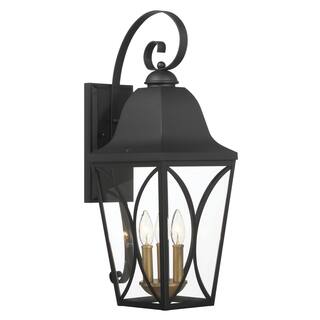 The Great Outdoors 73353 Cardigan 3 Light 24" Tall Outdoor Wall Sconce