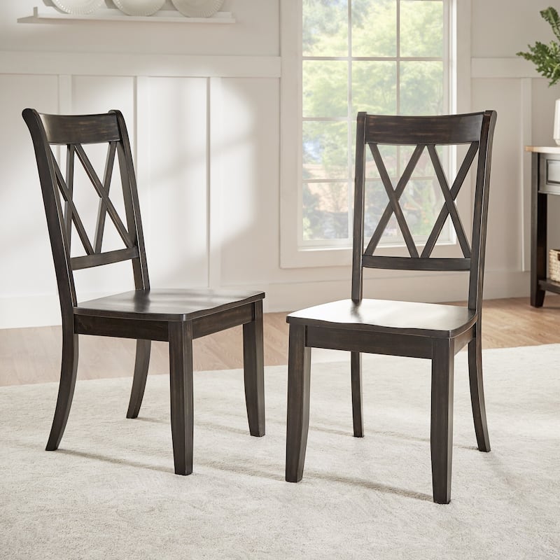 Eleanor X Back Wood Dining Chair (Set of 2) by iNSPIRE Q Classic