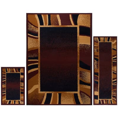 Home Dynamix Ariana Konya Traditional 3-Piece Area Rug Set