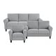 preview thumbnail 30 of 49, Fremont & Park Diboli Chenille 3-Piece Living Room Set - Wood Finish Exposed Feet