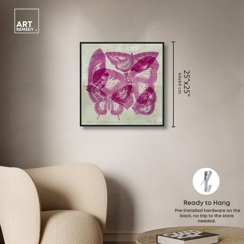 Fluttering Wings Canvas by Art Remedy