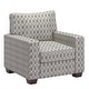 preview thumbnail 58 of 60, Roros Fabric Upholstered Square Arm Chair by iNSPIRE Q Classic Brown and Blue Diamond Pattern
