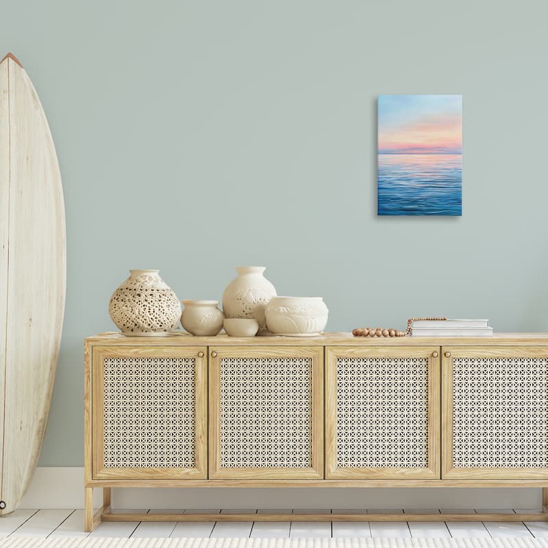 Stupell Sunrise over Ocean Gradient Canvas Wall Art Design By LSR Design Studio