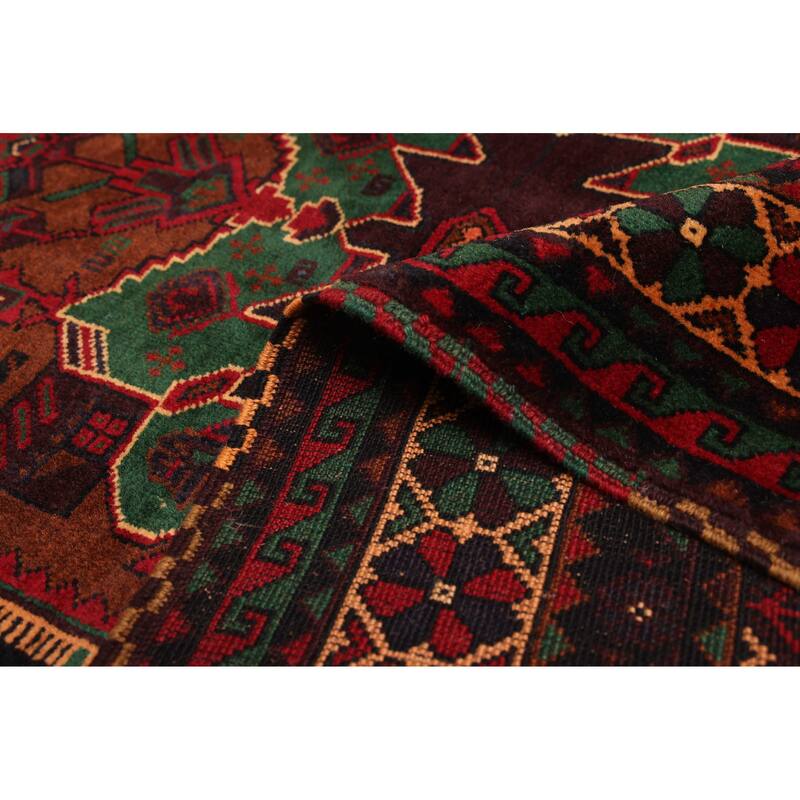 ECARPETGALLERY Hand-knotted Teimani Black, Brown Wool Rug - 3'7 x 6'10