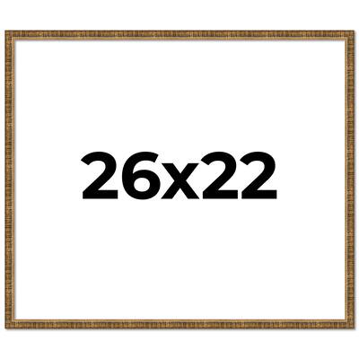 26x22 Frame Gold Kingsley Distressed Solid Wood Picture Frame Width